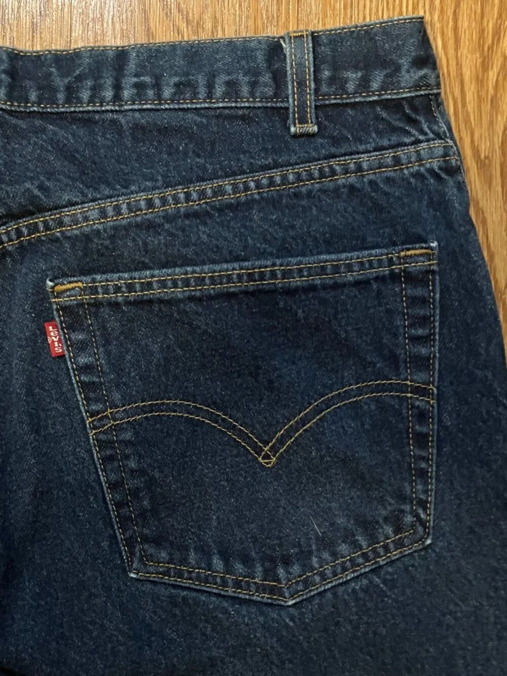 Vtg Levis 505 Jeans Made in USA Dark Wash Denim Mens 38x30 *True 36*
